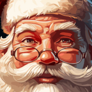 Ho Ho Glück Feiertagskarte