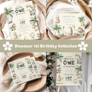 Dinosaur 1. Geburtstags-Party Serviette