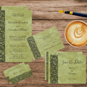 Hochzeit im Vintage-Stil, viktorianische Blumen -  Postkarte