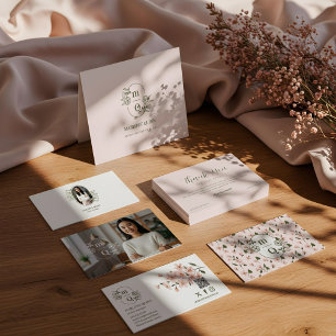 Foto für das Logo "Floral Botanical Monogram Wappe Visitenkarte