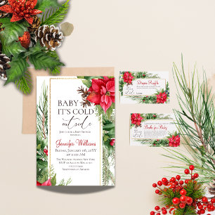 Baby seine kalte Outdoor Pine Tree Winter Baby Dus Einladung