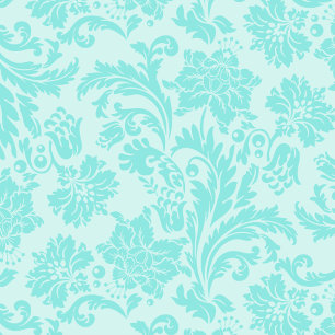 Damask aquamarine Hochzeitseinladung Einladung