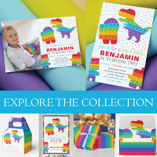 Personalisierter Pop It Boy Geburtstag Geschenkschachtel