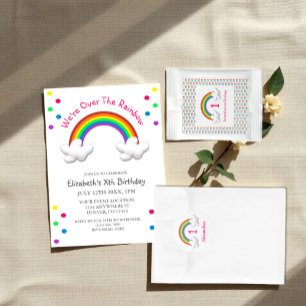 Rainbow Girl jeden Geburtstag Runder Aufkleber