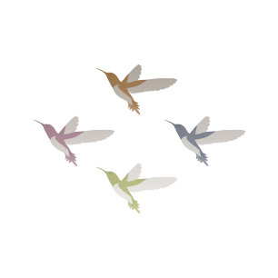 Liebliche Hummingbirds Hochzeit Einladung