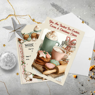 Süße Feiertagsgrüße – Kekse, Kakao und Weihnachtss Feiertagskarte