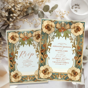 Hochzeit Viktorianischer europäischer Flora im Jug Save The Date
