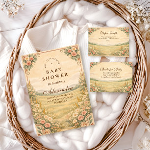 Wüstenblumen-Baby-Party Western Style Einladung