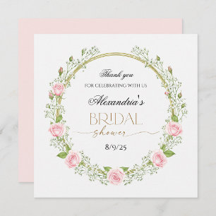 Blushing Romance: Roses & Baby's Breathe Pappteller