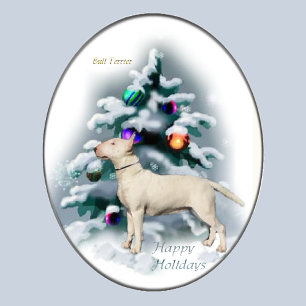 Bull Terrier Christmas Gifts Feiertagskarte
