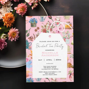 Tea Party Rosa Blumengarten Brautparty Serviette