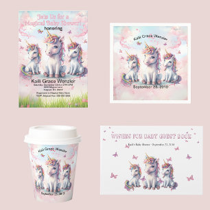 Magical Unicorn Baby Shower Paper Teller