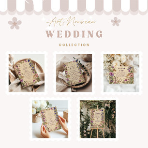 Vintage Wildblume RSVP Karte