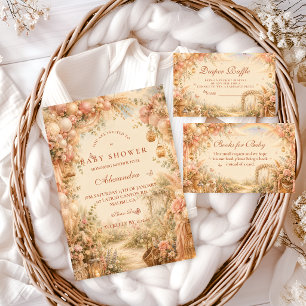 Elegantes Pink Boho-Windel-Raffle Begleitkarte