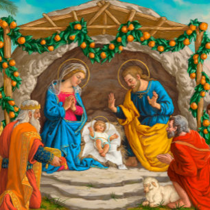 Christliche Weihnachtskarte Feiertagskarte