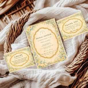 Vintage Coastal Daisy Brautparty Dankeskarte