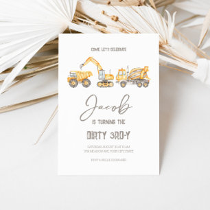 Bau Geburtstag Thema Geschenksticker Runder Aufkleber