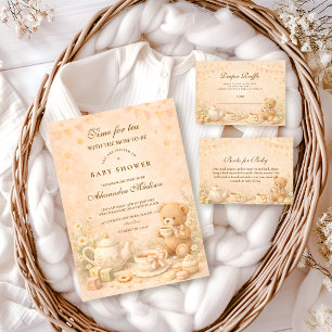 Vintage-Teenachmittag-Baby-Shower Serviette
