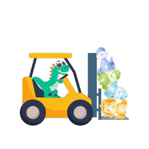 Funny Baby Dinosaurier Müllwagen Geburtsname Einladung