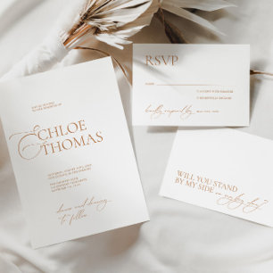 Elegantes Minimalistisches Script-Foto Save The Date