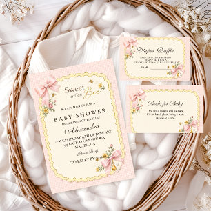 Kokette Süße Wie Eine Biene Baby Shower Einladung