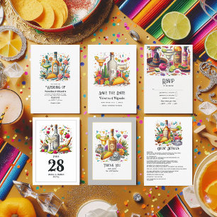 Taco & Tequila Mexican Fiesta Wedding Dankeskarte