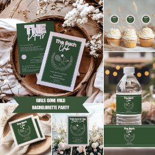 Cocktails und Country Clubs Bacheloretto Einladung