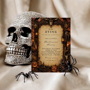 Elegante westliche Halloween-Party Pappteller