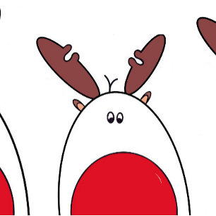 Rudolph the Red Nose Rentier - Weihnachten Karte