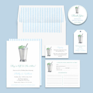 Mint Julep Race Brautparty Gefallen Runder Aufkleber