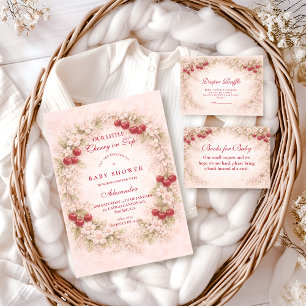 Kirsche auf dem Garten-Baby-Shower  Einladung