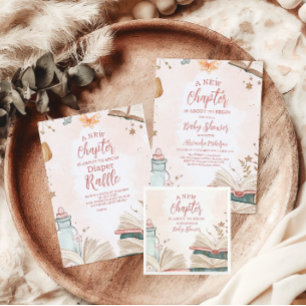 Ein neues Kapitel Storybook Kinderdusche Pappteller