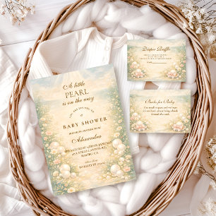 Traumhafte Ocean Pearl Nursery Baby Shower Einladung