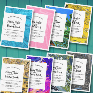 Moderne Minimallandschaft Abstrakte künstlerische  Einladung