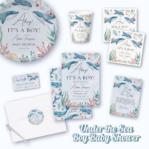 Whale Ahoy Es ist eine Baby-Dusche Geschenkschachtel