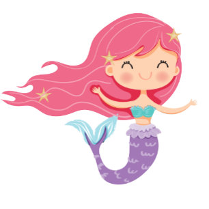 Mermaid Pink Lila Geburtstagsparty Danke Invit Einladung
