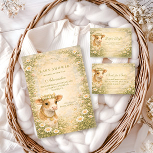 Highland-Cuh Diaper-Raffel auf dem Lande Begleitkarte