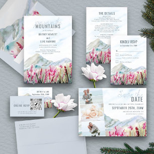 Online UAWG QR Code Mountain Meadow Wedding Enclos Begleitkarte