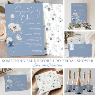 Etwas Blue Bridal Display Dusche Begleitkarte