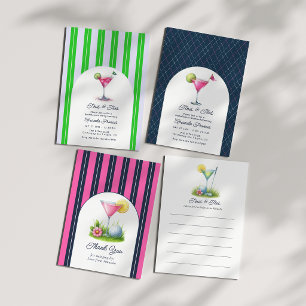 Preppy-Chic-Martini-Gen-Z-Golf-Junggesellinnenabsc Einladung
