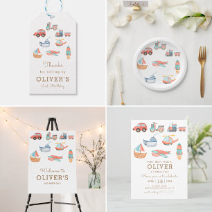 Boy Birthday Party Einladung