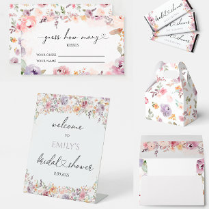 Wildblumen Elegante Babyparty oder Hochzeitsbrause Geschenkschachtel