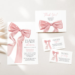 Rosa Bow Elegante Coquette Mama-osa Bar Poster