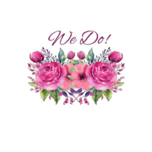 Aquarell-Rosa-Blumenstrauß-Hochzeit- All In One Einladung