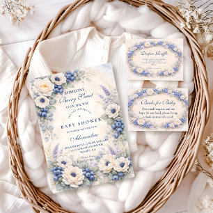 Blaubeer-Geschichtsgarten-Baby-Party Serviette