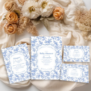 Toile De Jouy Woodland Babydusche Pappteller