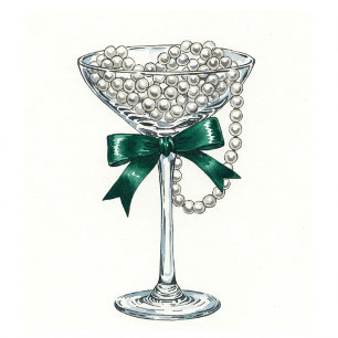 Begrüßungszeichen für Perl- und Bow-Brautparty Poster