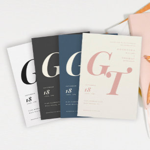 Ausgereifte Monogramm   Black Ivory Wedding