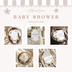 Whimsical Hot Air Ballon Babydusche Folieneinladung