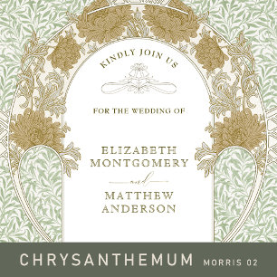 Chrysanthemum Wedding Einladungen William Morris